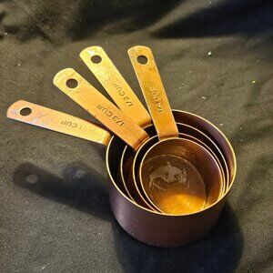 Copper Measuring Cup Set (item #2877)